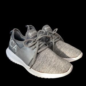 Nautica Gray Women’s Slip-On Lace Up Jogger Running Lightweight Sneaker Size 6.5